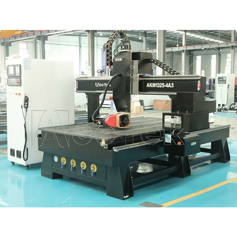 ส่วนลด 1325 1530 4 แกน CNC ไม้ Router เครื่องกัดอิตาลีแกนสําหรับเฟอร์นิเจอร์ประตูตู้และงานไม้