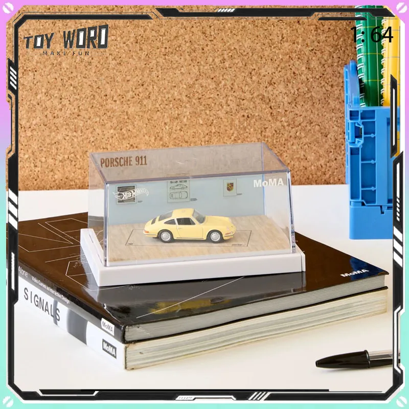 Original Hot Wheels x MoMA New York Museum of Art Collaboration 1/64 Porsche 911 rlc Toy Ornament Gift Favorite Collectible