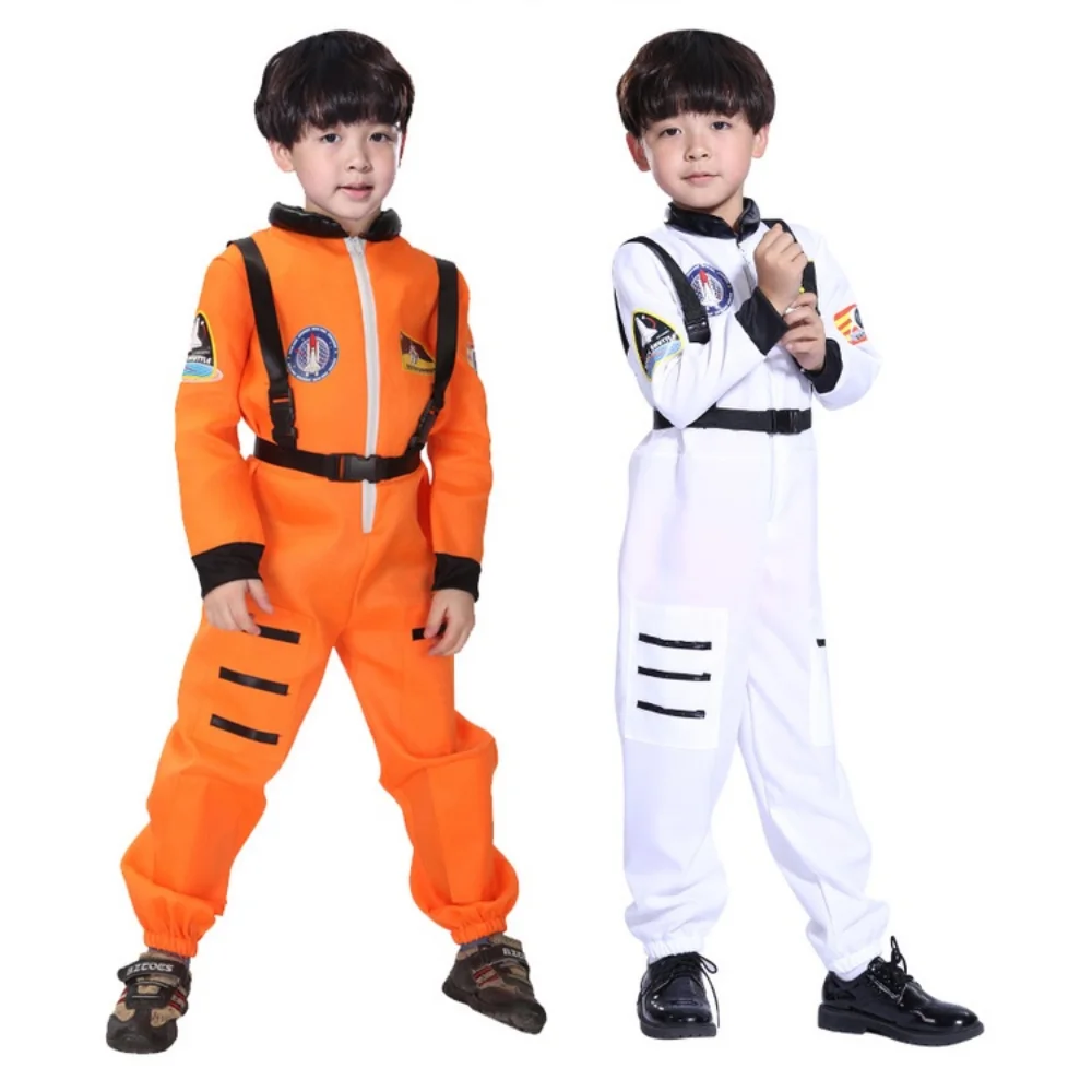 Mężczyźni astronauta Alien Spaceman Cosplay karnawał dorosłe kobiety piloci stroje kostium na Halloween grupa rodzina pasujące ubrania