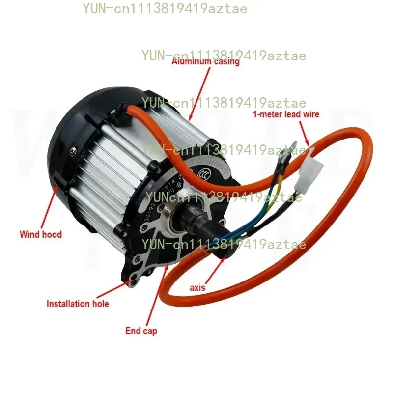 48V‑60V 650W‑1500W Permanent Magnet Brushless Differential Motor Universal Drive Accessory For Equipment Power System