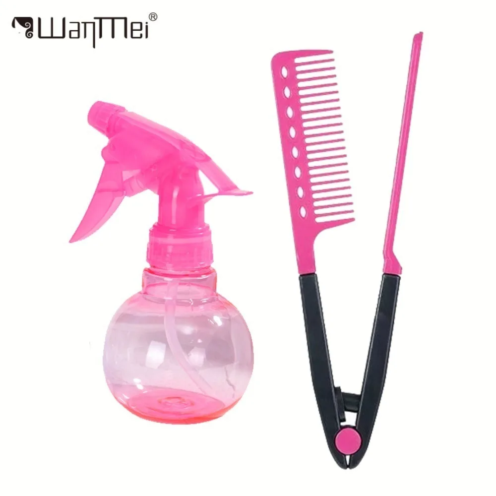 1/2pcs Folding V Type Hair Straightener Brush DIY Hairdress Tool Hairdressing Combs Natural Hair Styling Curling Comb Hair