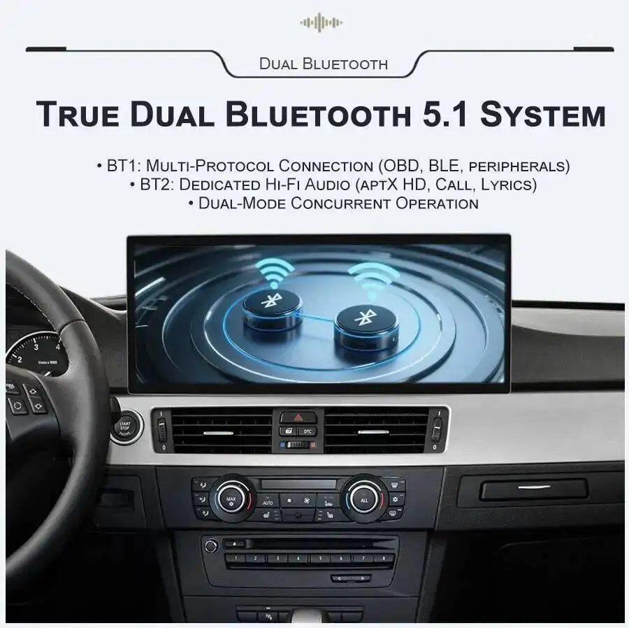 15.8inch HD Screen For BMW X1 2010-2015 CIC Low/high Android15 Car Radio Carplay Wifi Stereo GPS Navi Multimedia Video Player