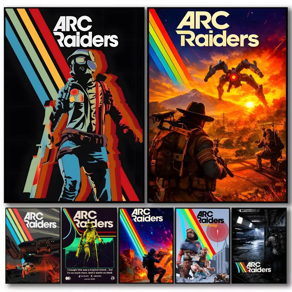 Game A-ARC Raiders Poster High-definition  poster stickers, suitable for bedroom, living room, home decoration