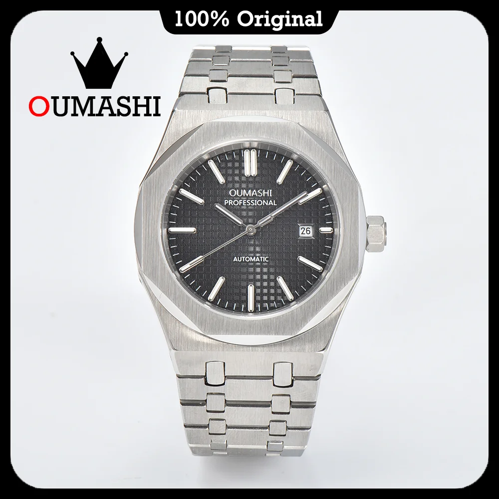 42mm Stainless Steel Men\'s Watch Miyota8215 Automatic Movement Watch 10ATM Waterproof High End Luxury OUMASHI Men\'s Watch