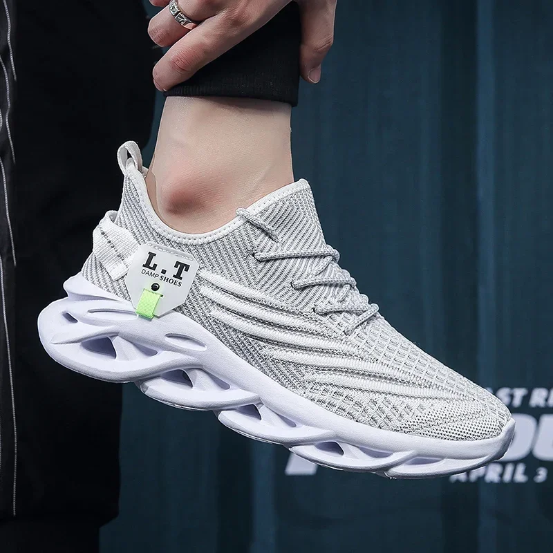YRZL Sport Laufen Männer Schwarz Jogging Schuhe Casual Turnschuhe Outdoor Atmungsaktive Mesh Frauen Licht Stoßdämpfung Turnschuhe Männer – Detail 5