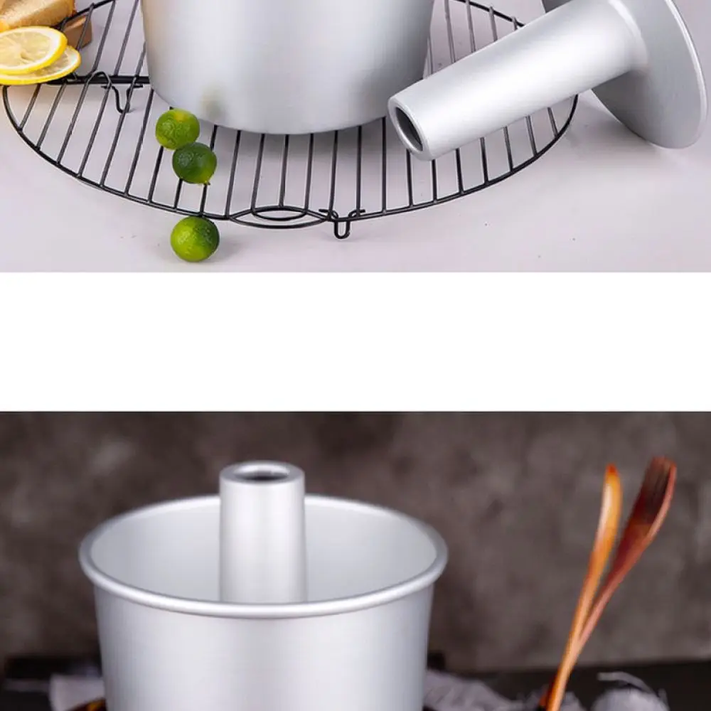 Professional Chiffon Cake Mold Anodized Aluminum Chimney Baking Pan Removable Bottom For YABAY Kitchen Pastry Molds