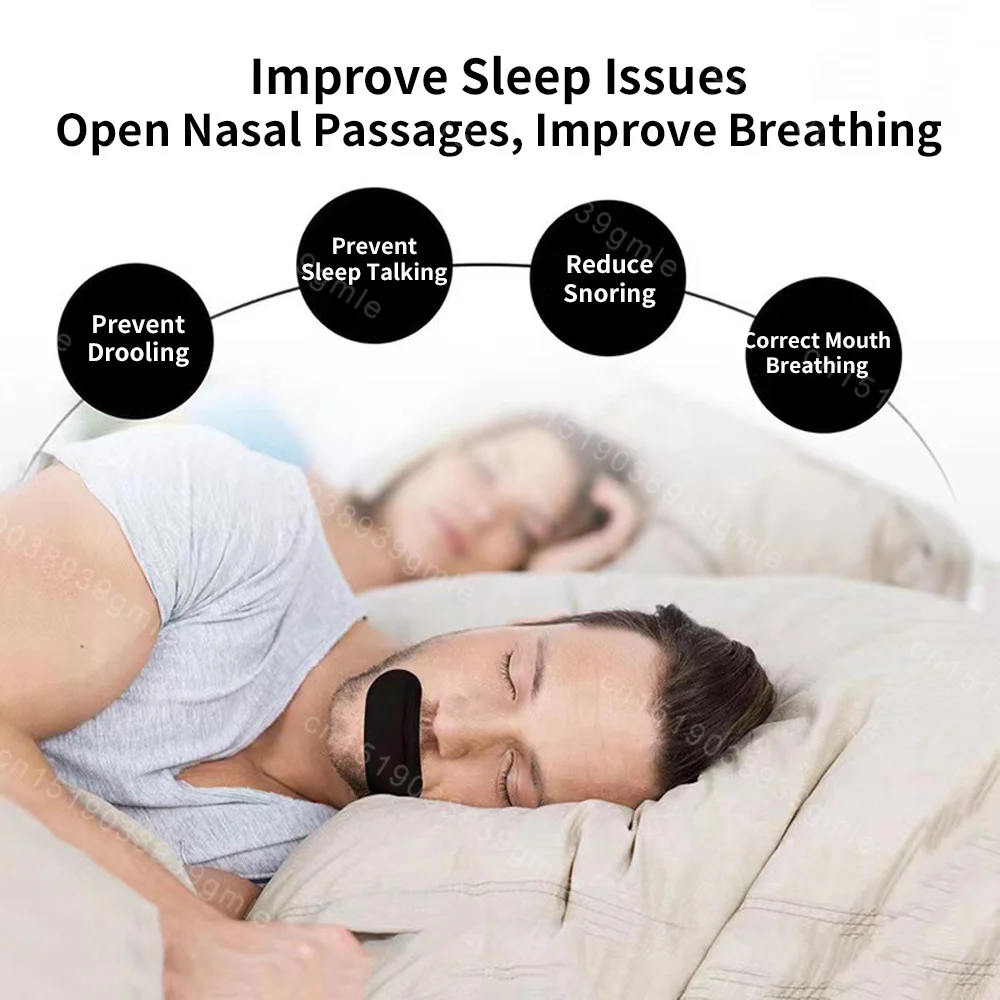 30Pcs Anti Snoring Mouth Tape for Sleeping Strips Keep Mouth Closed Improve Breathing Quality and Dry Mouth Relief Sleep Aid