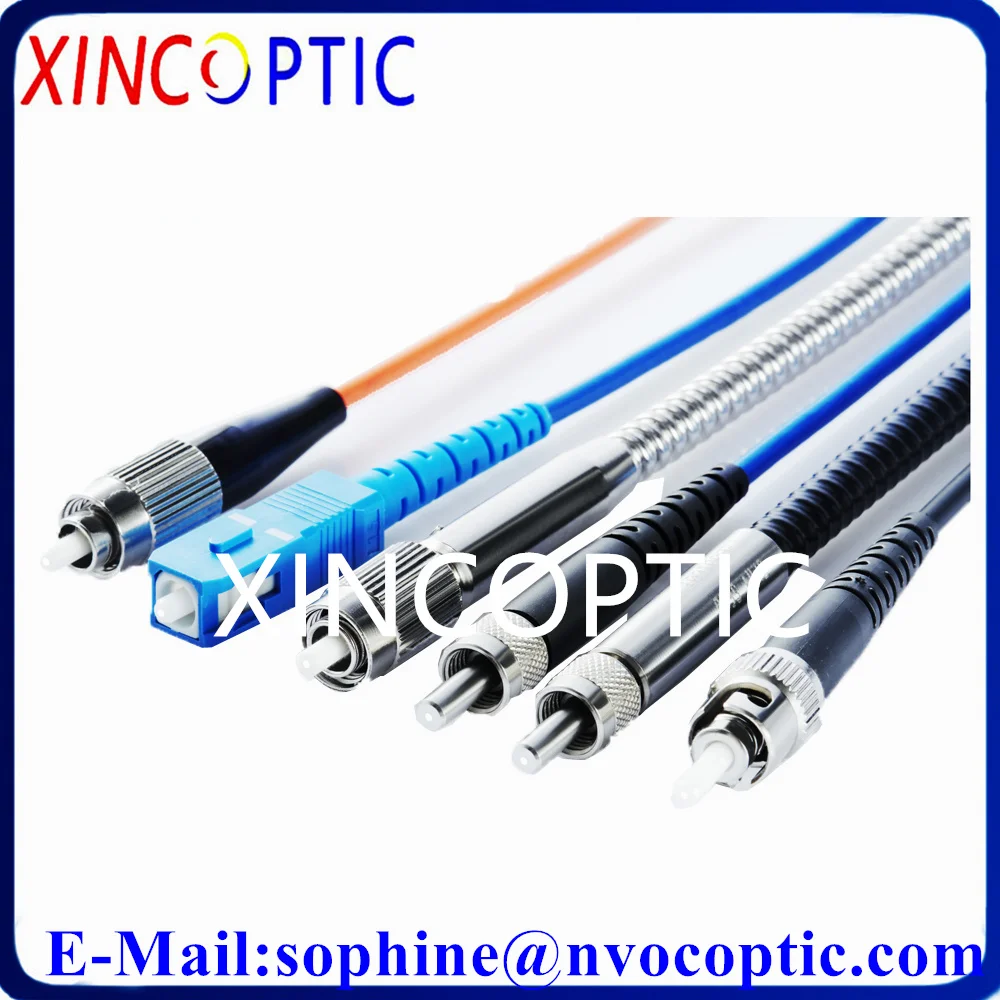 8Pcs FC Metal Core MM 400um 1M NIR 400-2400nm 350-1700nm NA0.22 0.37 3.0mm Armored Fiber Spectrometer Pigtail Flat Cleaver Cable