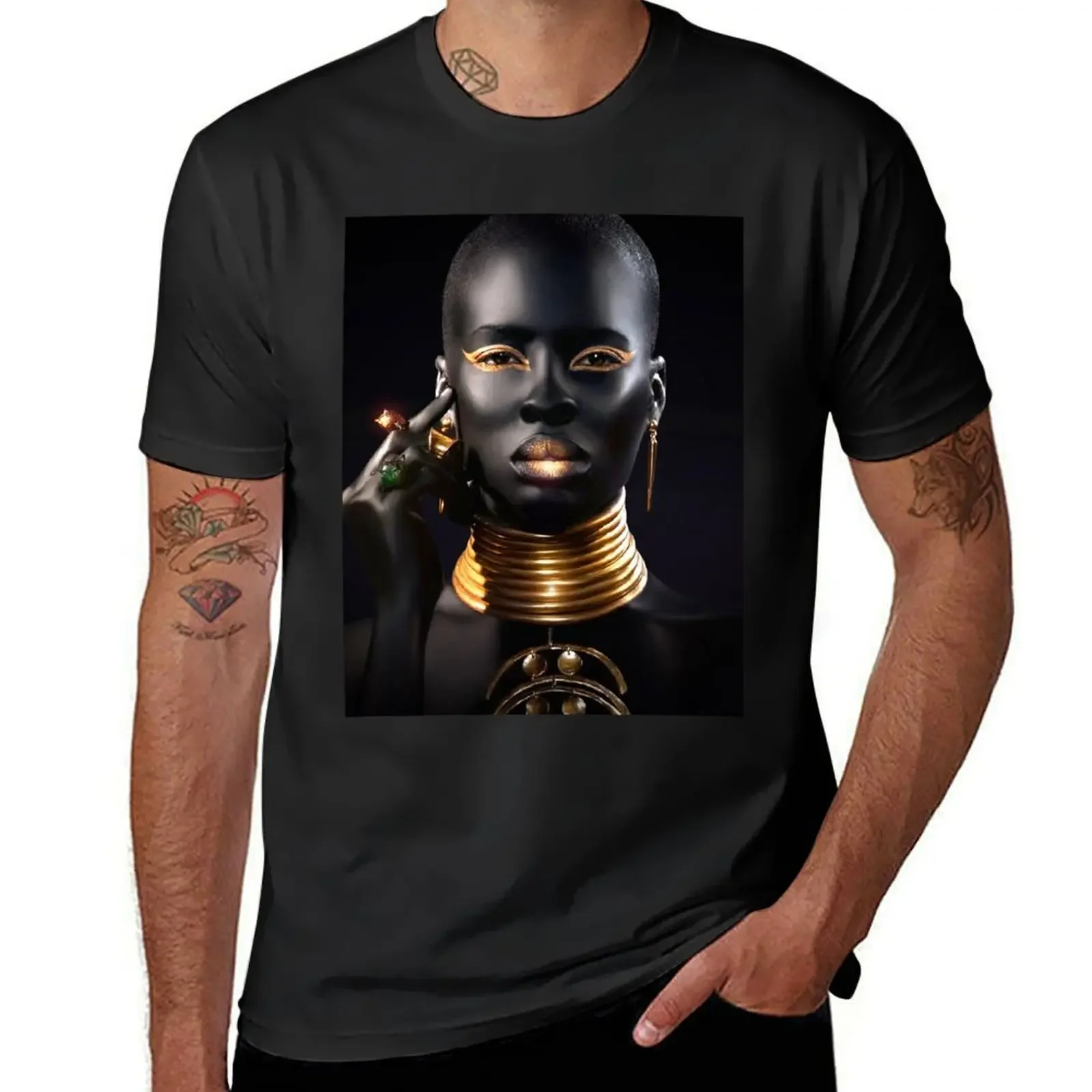 

AFRICAN QUEEN T-Shirt quick-drying man clothes hippie clothes baggy shirts Short sleeve tee men