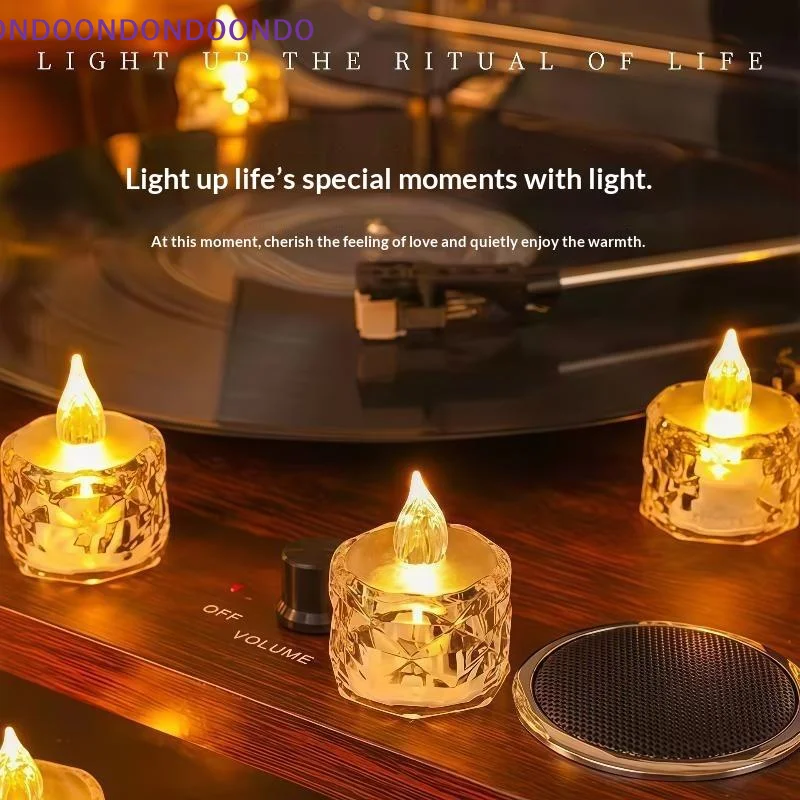 LED Flameless Candles Battery Powered Warm Flickering Light No Smoke for Romantic Proposal Wedding Birthday Party