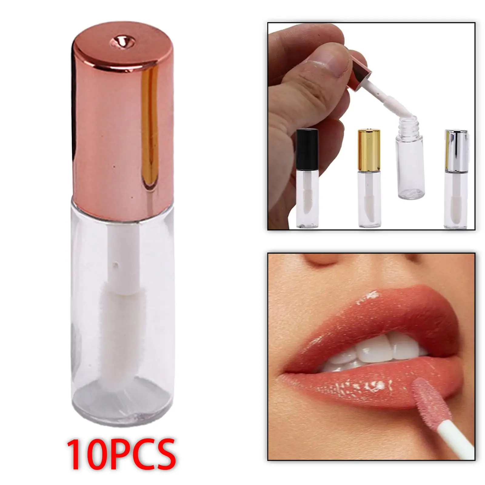 Tubes de baume à lèvres, emballage d'échantillon, Mini pots cosmétiques rechargeables pour bricolage, brillant à lèvres et rangement pour sac à main ou voyage
