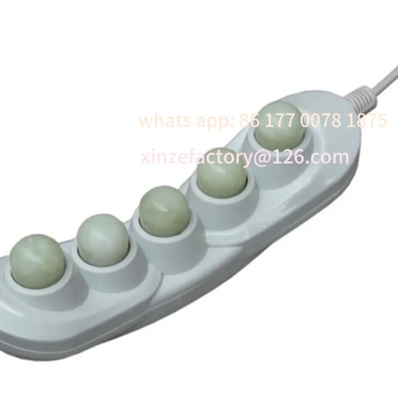 Customizable Health care 5balls Natural Jade handhold Project heater  PR-P05 Jade Far infrared Heating Therapy Massage