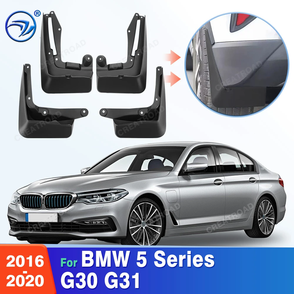 For MW 5 Series G30 G31 2016 2017 2018 2019 2020 Fender Mudflaps Splash Guards Mudguards Mud Flaps Car Accessories