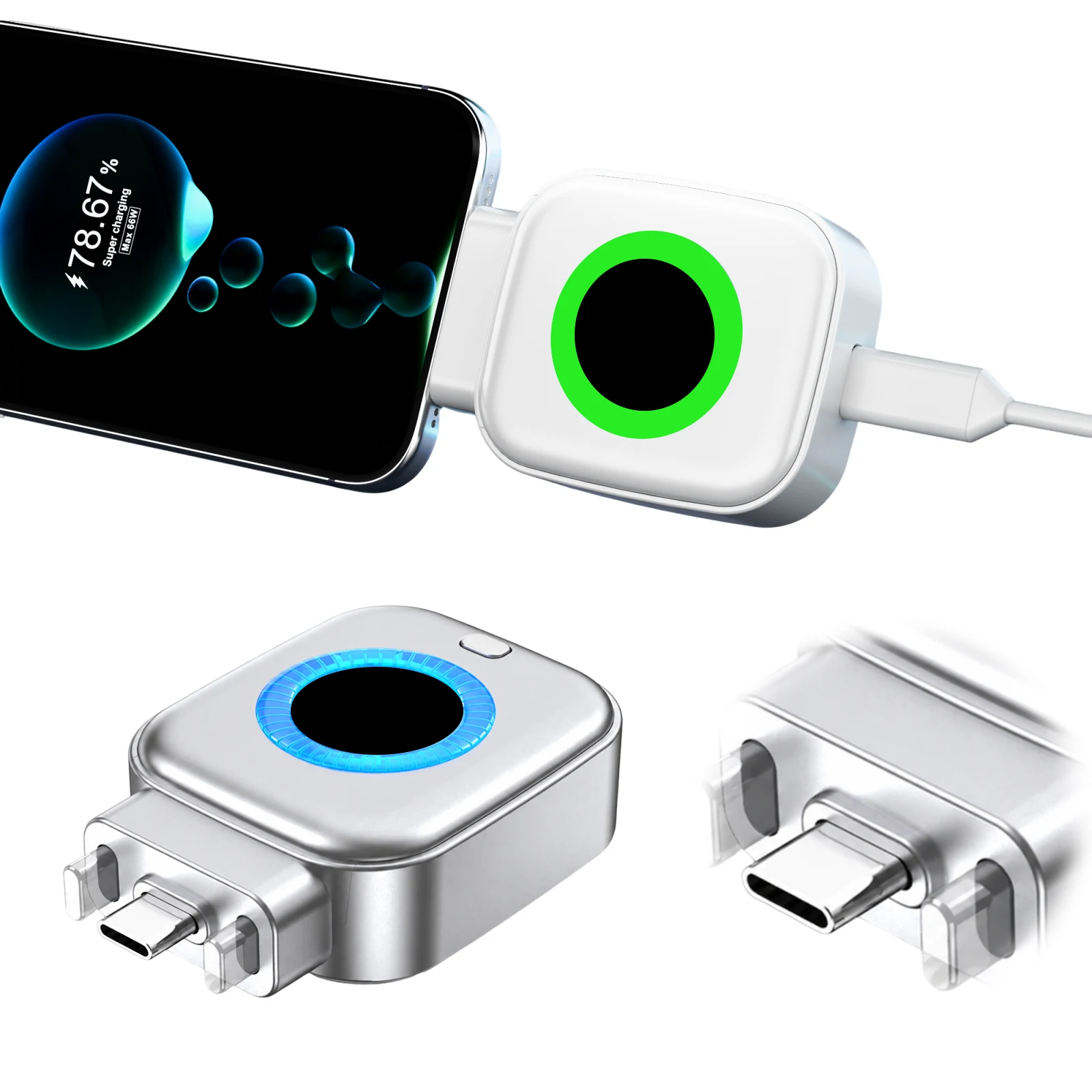 140W Type-C Automatic Cut Off Charging Protector Fast Charging Data Cable Separator Full Charge Auto Disconnect Charger