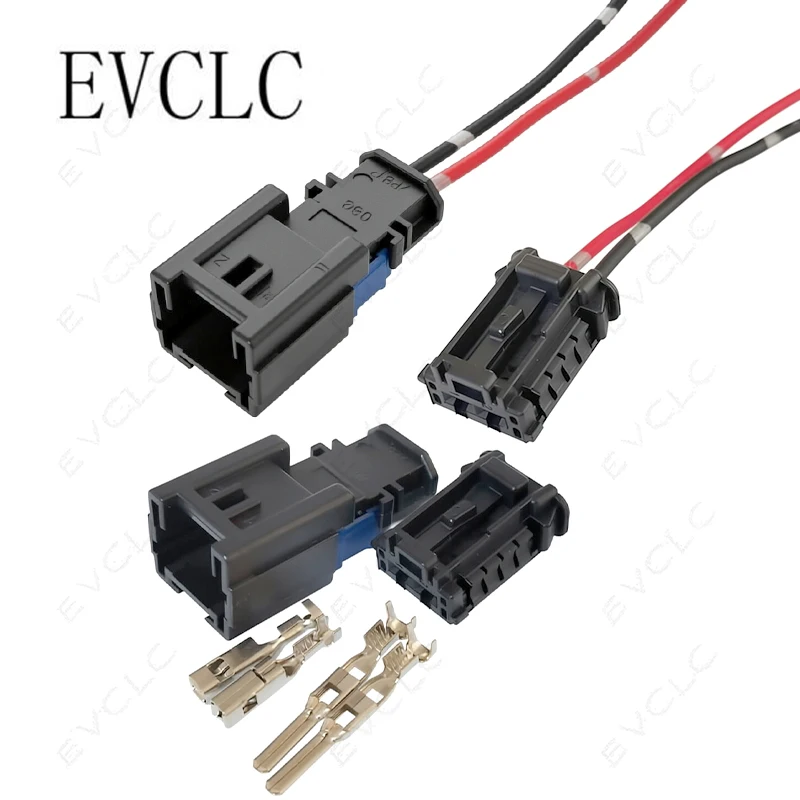 1 Set 2-Pin Car Wiring Harness Connector Plug 98824-1021 98819-1021 for Peugeot Citroen Line Modification Male Female Plug