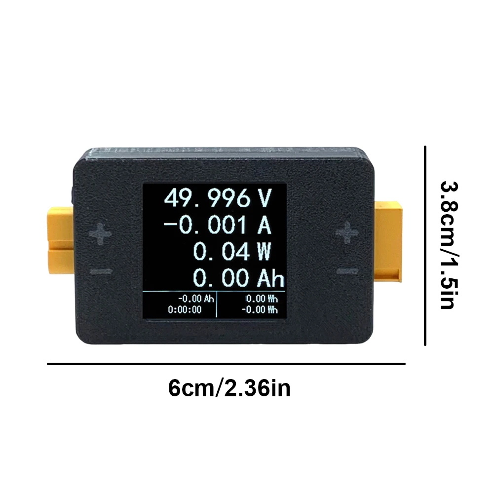 Analizador de potencia de corriente de voltaje CC bidireccional 25A 8-150V pantalla LCD medidor de vatios medidor de potencia Digital para prueba de batería LIPO