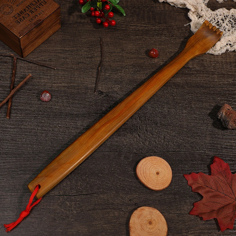 

2pcs Back Scratcher Massage Stick Body Scratching Tool Claw Itch Relief Shoulder Scratching Rustproof Durable Wooden Handle