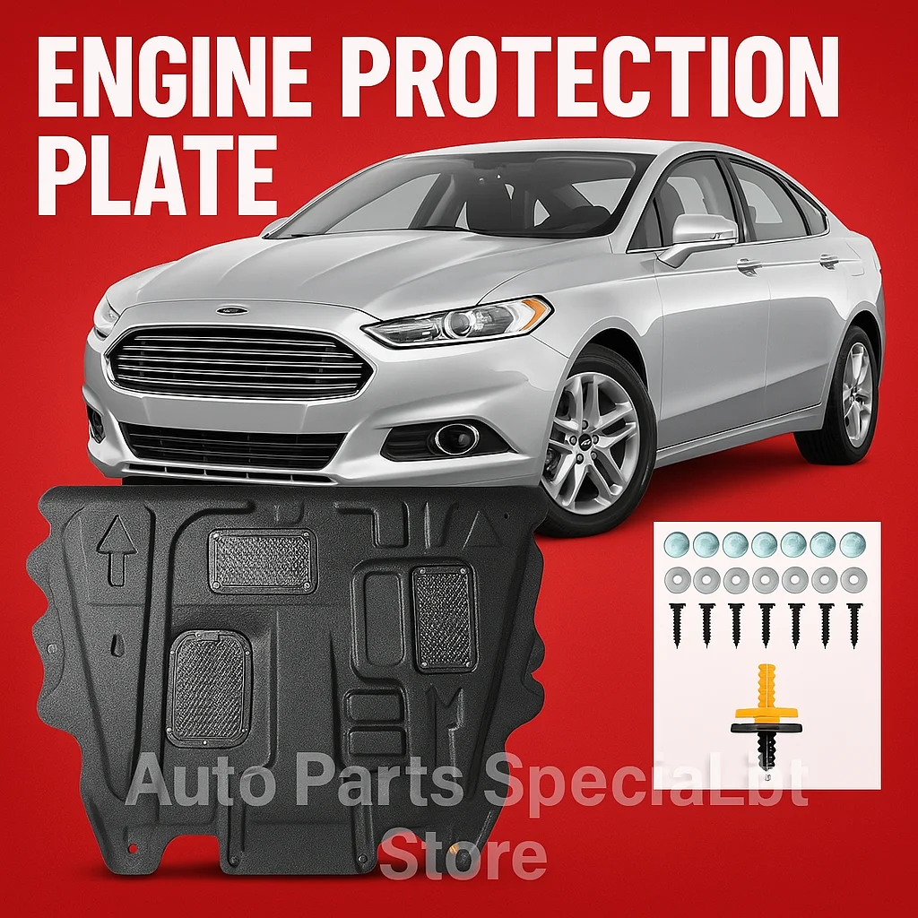 

High Quality For Ford Mondeo Fusion 2013-2020 Black Under Engine Guard Plate Splash Shield Mud Fender Cover Mudguard Protector