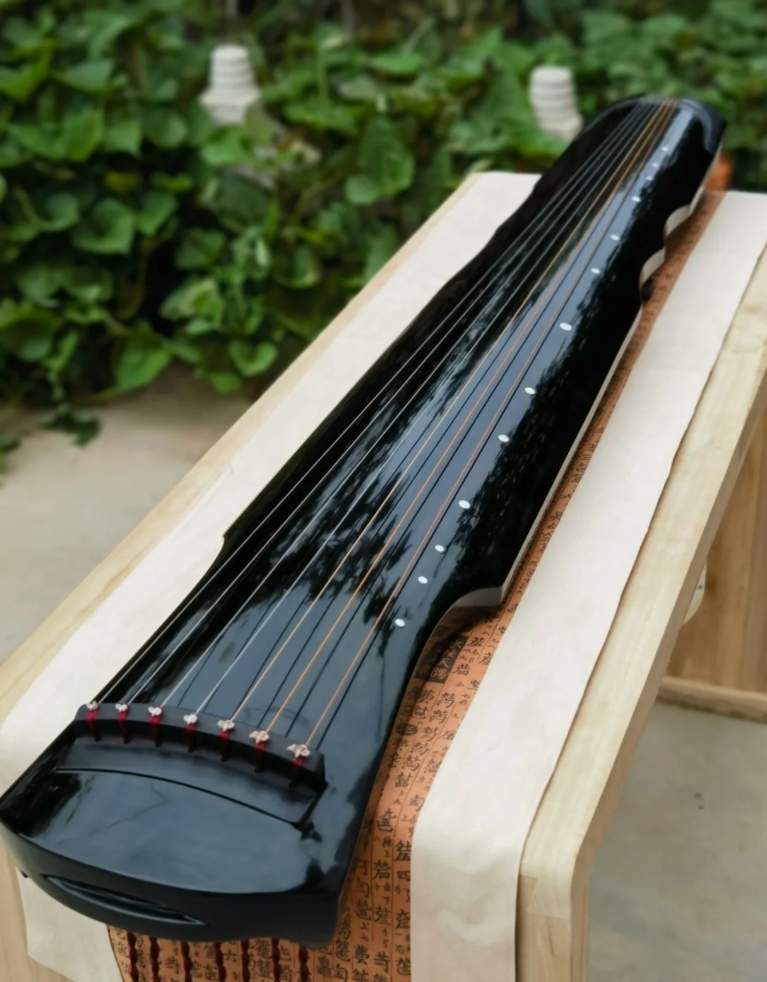 Guqin de style Fuxi en bois de sapin, instrument à cordes traditionnel chinois fait à la main