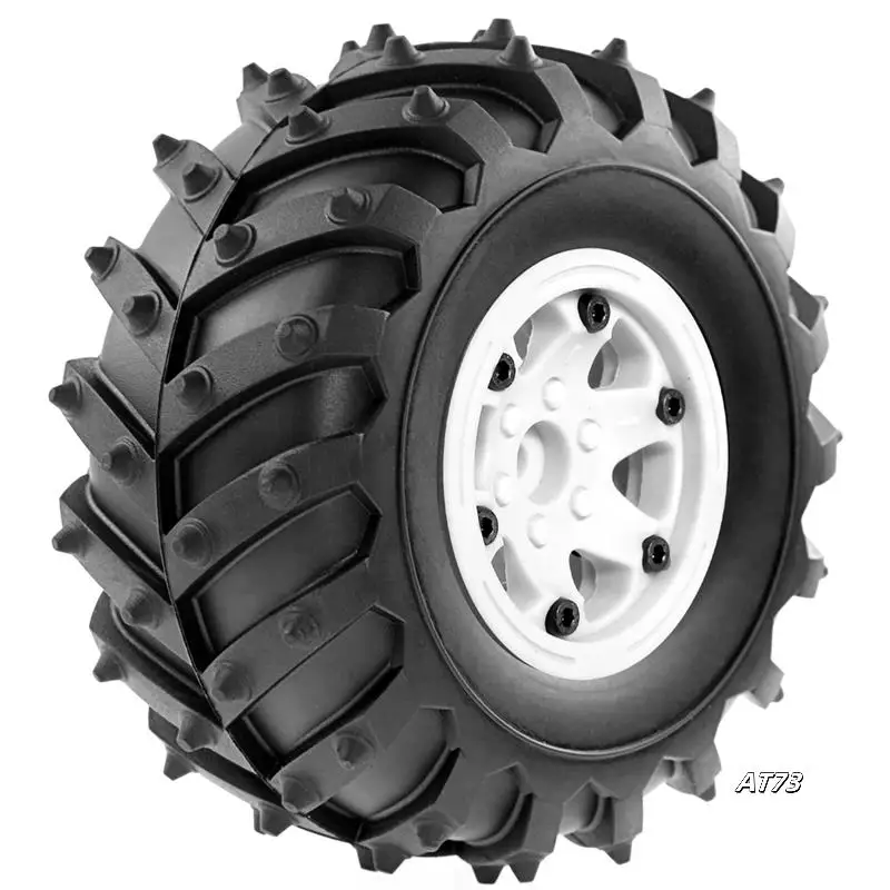 

4 шт., 128 мм, 1/10-Monster Beadlock, набор резиновых шин для 1/10 RC гусеничного автомобиля TRX4 D90 D110 Axial SCX10