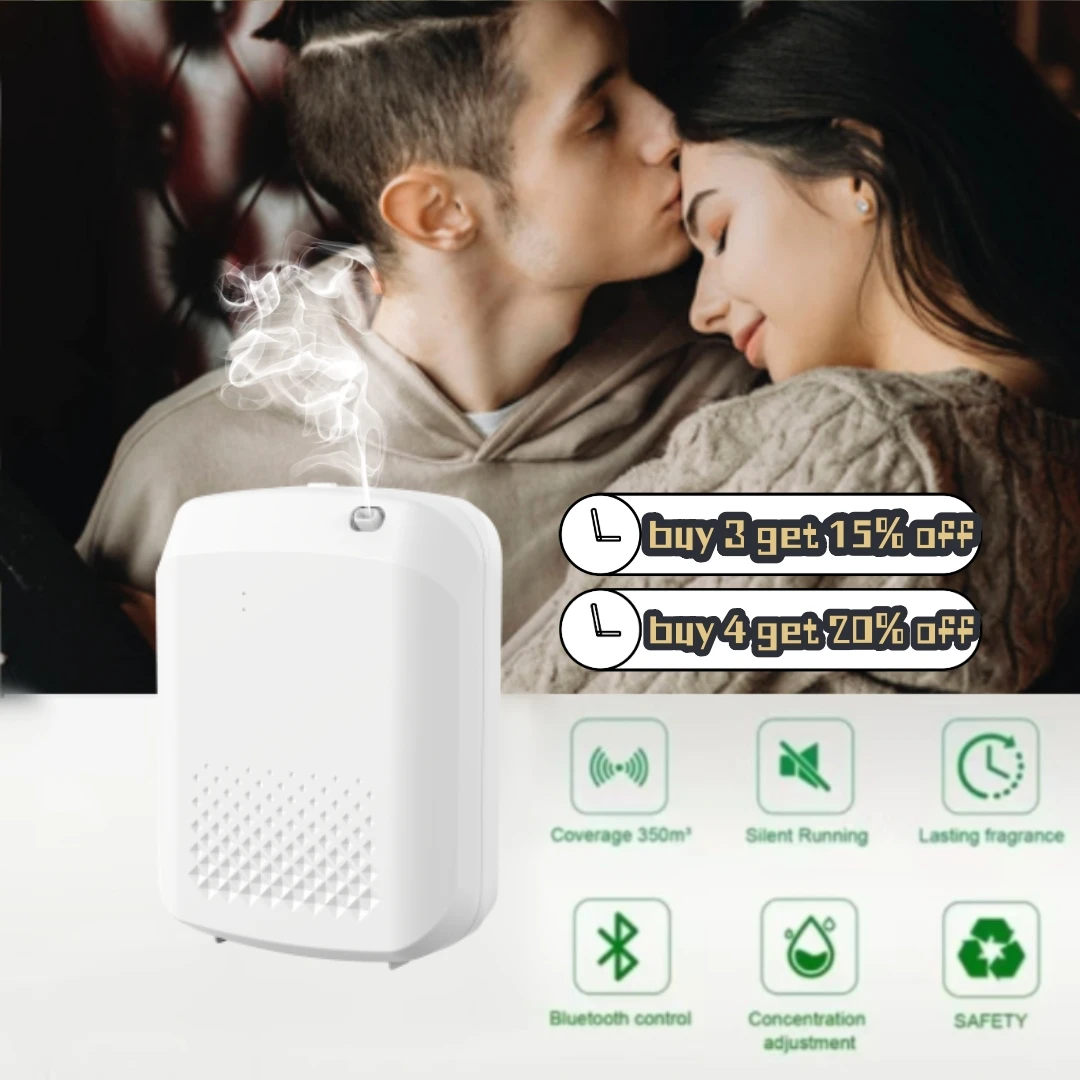 Smart Aroma Diffuser Hotels Fragrance Diffuser Coverage 500m³ Electric Smell For Home Bluetooth Control Essential Oils Diffuser