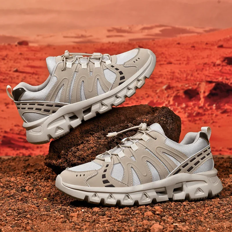 

Men's Running Shoes Mesh Race Cushioning Jogging Couple Off-road Outdoor Breathable Trainer Shoes Sneakers Non-Slip Luxury shoes