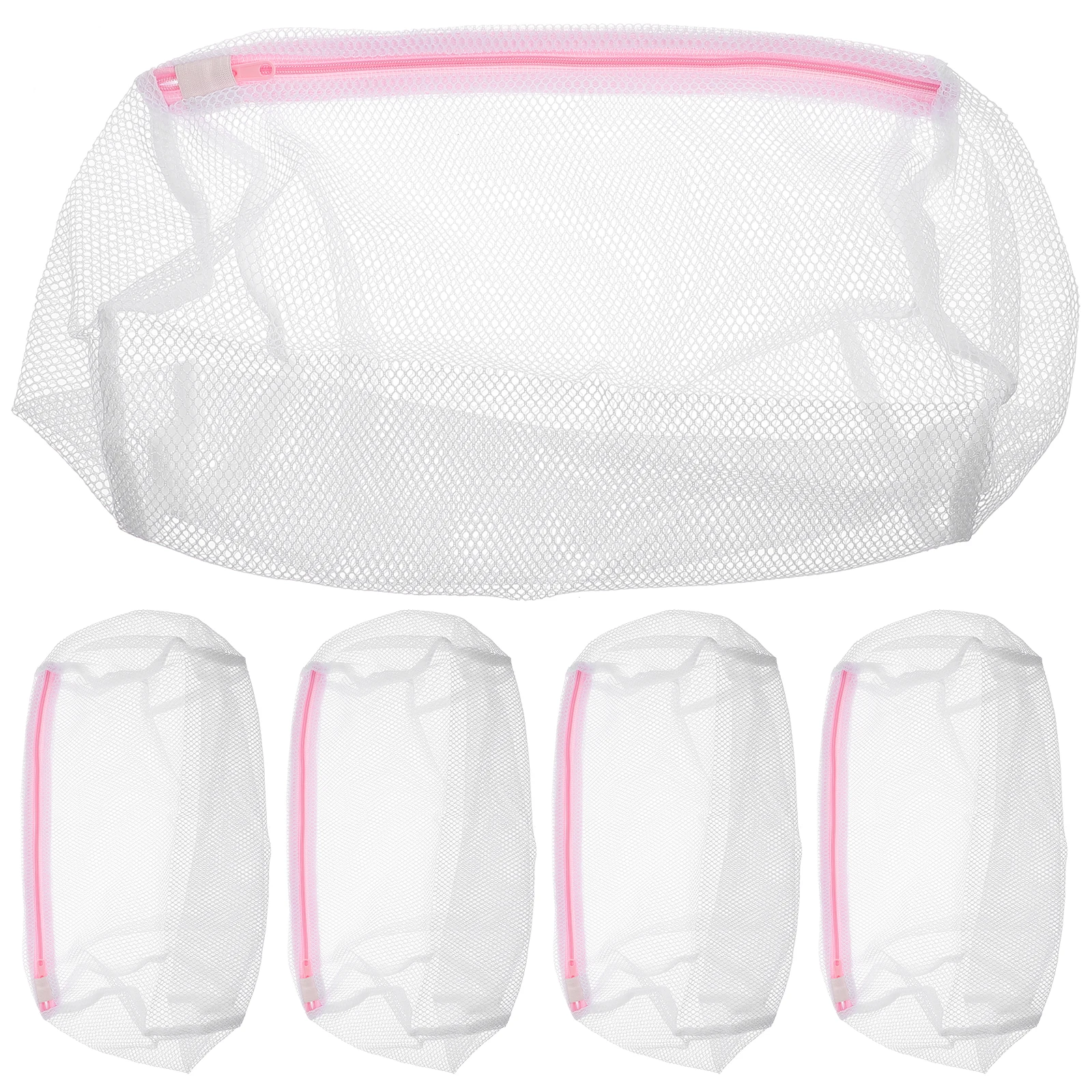 

5Pcs Protective Laundry Bag Set Fine Mesh Cylinder Shape for Washing Delicates Underwear Clothing Laundry Mesh Wash Bags