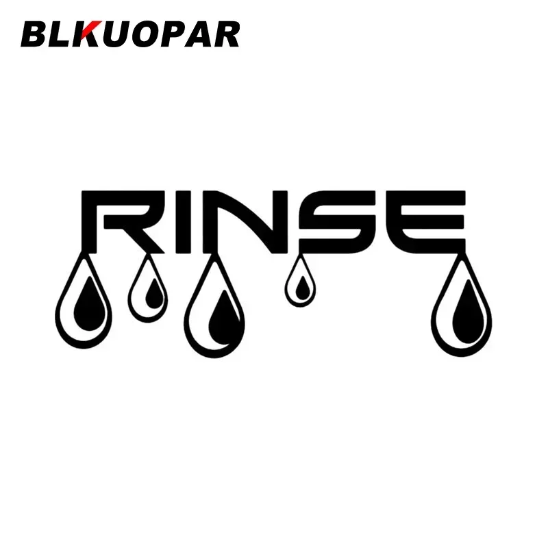 BLKUOPAR Water Wash Rinse Pattern Text Car Stickers Laser Creative 3D Decal DIY Refrigerator Air Conditioner Car Door Protector