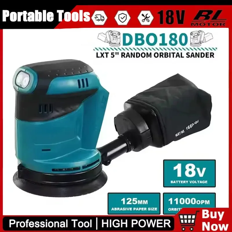 

Fit Makita 18V DBO180Z Brushless Cordless Rechargeable Disc Random Orbital Sander Woodworking Sanding Putty Polishing Bare Tool