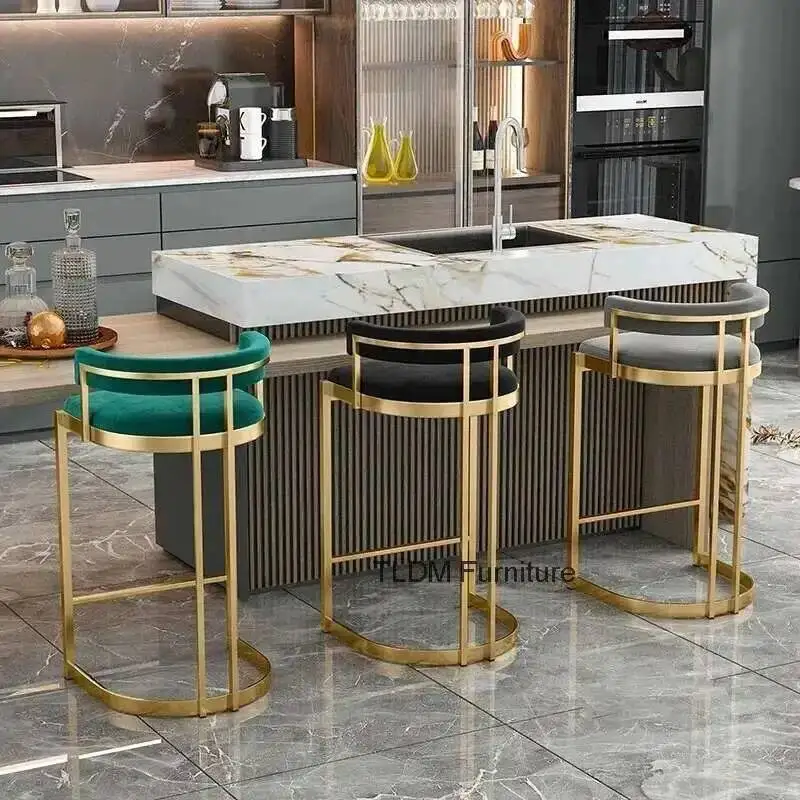 

Stools Modern Bar Living Italian Kitchen Throne Room Designer Accent Long Dining Chairs Vanity Party Furniture Bar Chairs p l