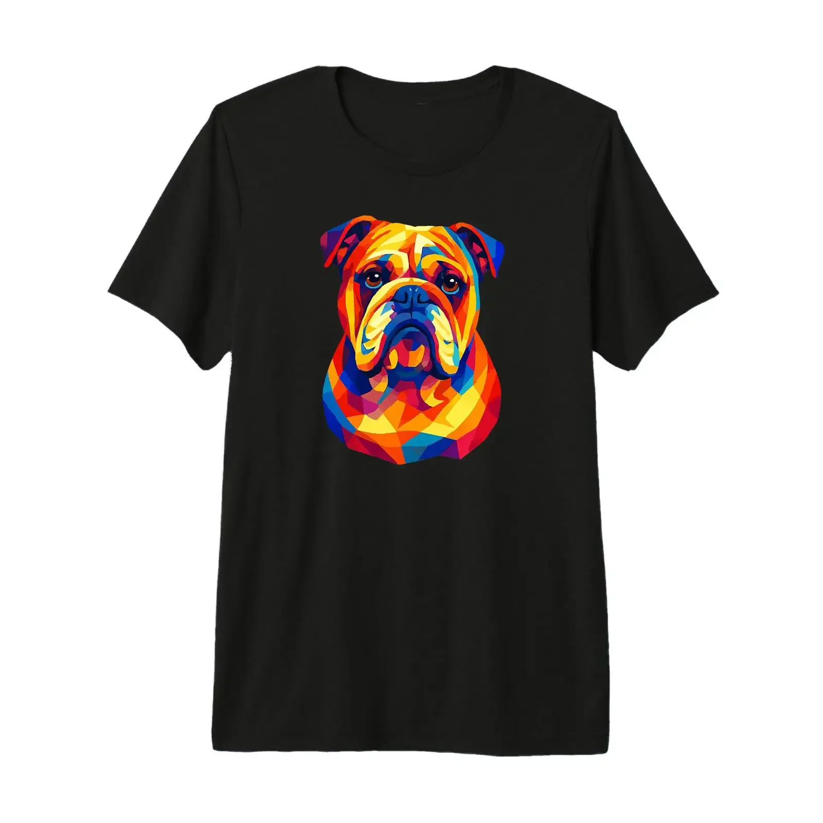 Bulldog Petdog Hunderasse Pop Art Hunde Premium T Shirt vintage Washed Comfortable Casual Soft Breathable homme Stylish