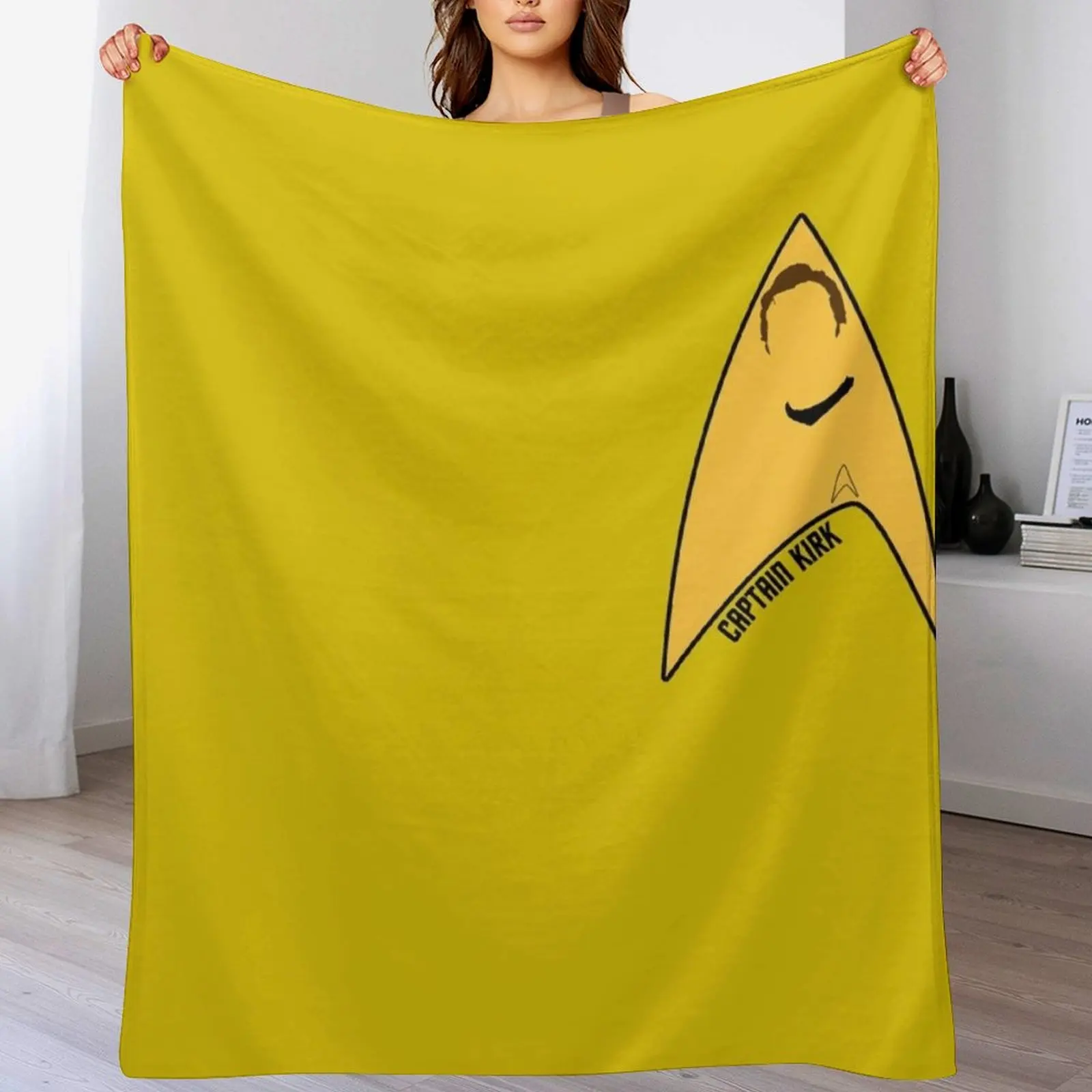 Captain Kirk Throw Blanket