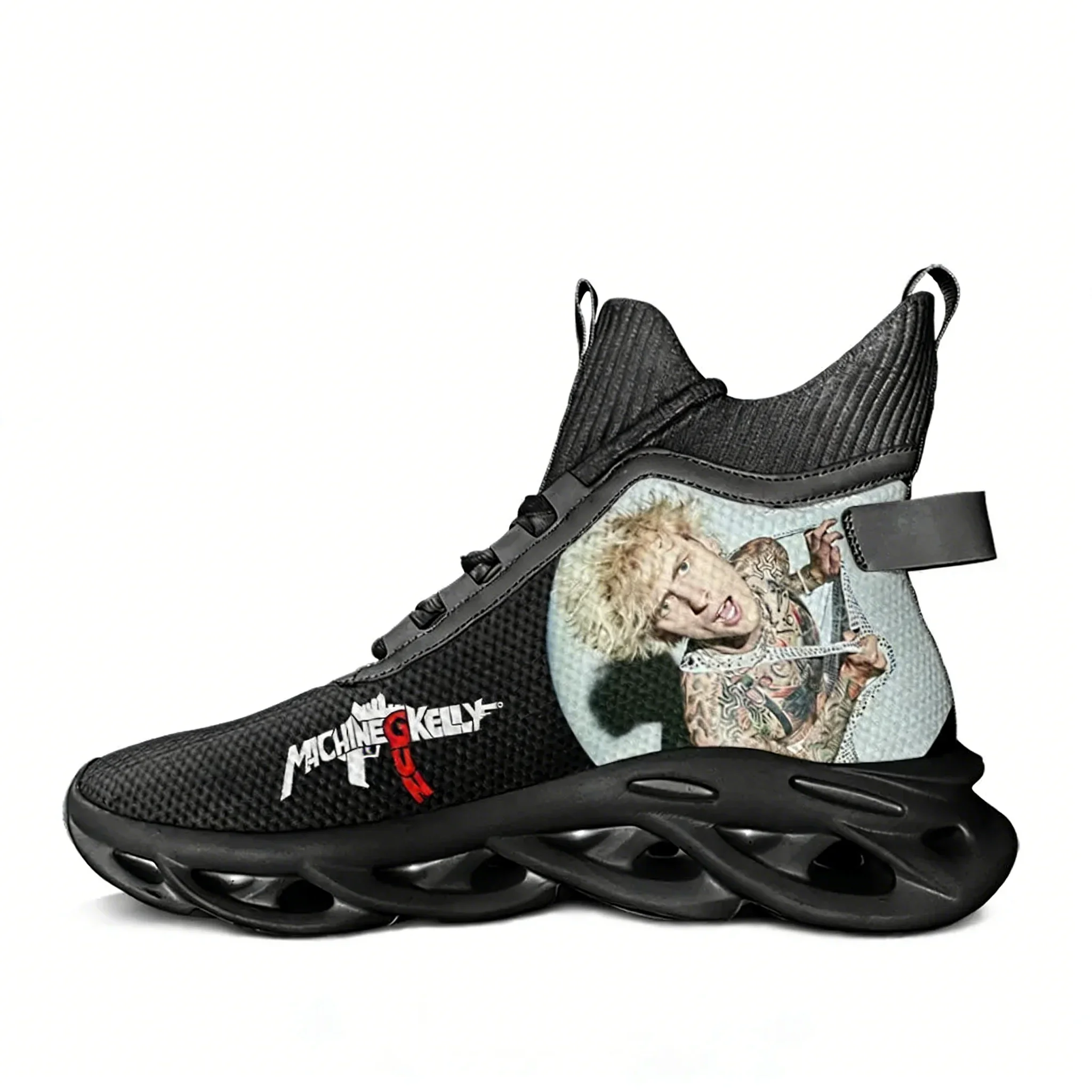 

M-Machine Gun K-Kelly MGK High Top Flats Sneakers Mens Womens Sports Hiking Travel Shoes Running Shoes Travel Custom Shoes