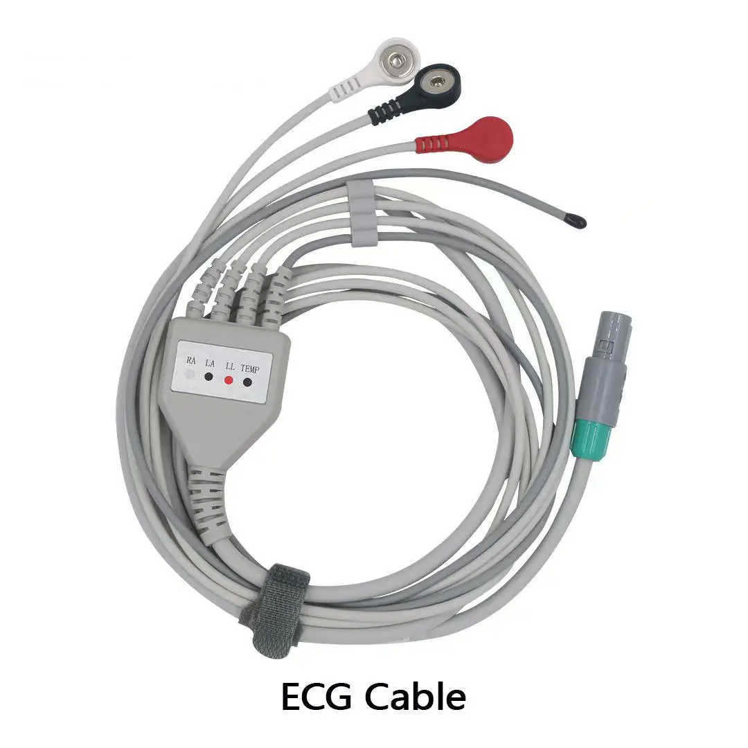 Am6100 veterinary monitor accessories can handle animal vital signs: PR, HR, NIBP (blood pressure) Spo2、 Breathing TEM