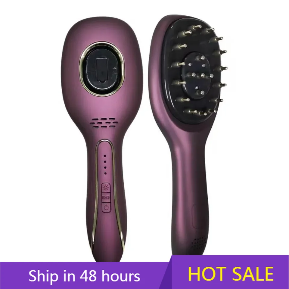 

YTYIN High Quality Electric Type-C Rechargeable Vibrating Massager Essential Oil Comb Scalp Hair Care Tool
