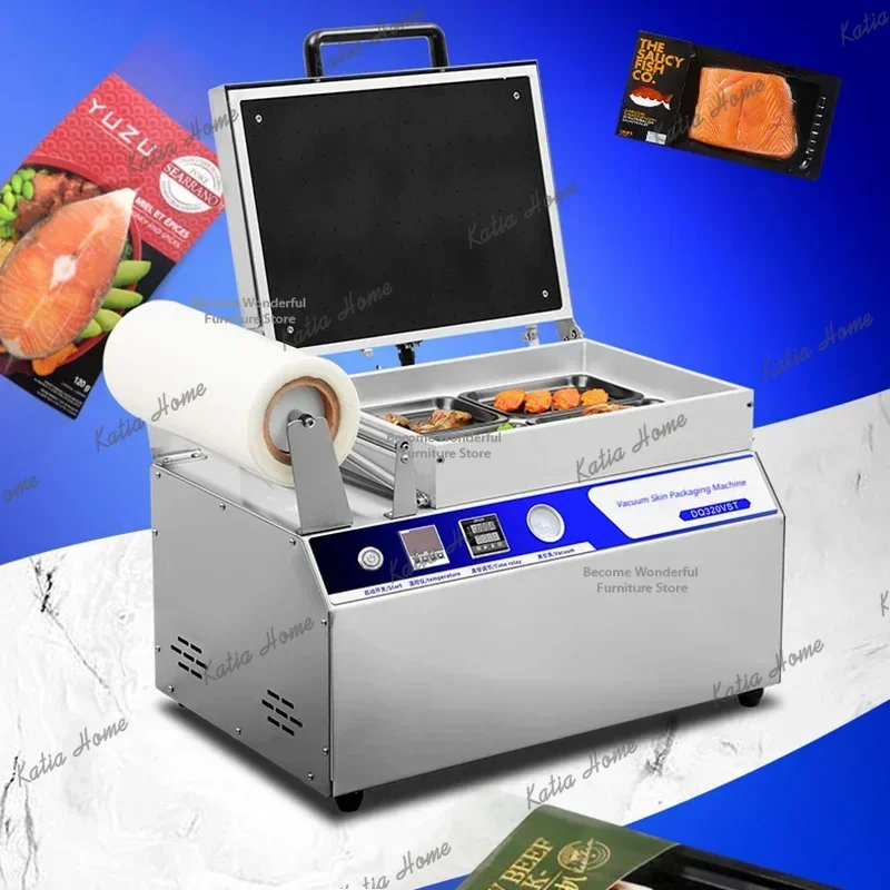 YJ Nordic Creative Food Vacuum Packer Modern Hand Press Vacuum Packing Machine for Steak Chilled Meat Restaurant Supermarket FYP