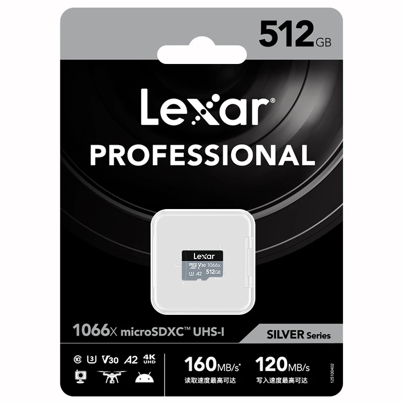 Lexar Scheda di Memoria Originale A1 V30 1066X MicroSD Flash TF Card 128GB/256GB/512GB/1TB Scheda Micro SD per Telecamera Del Telefono Drone