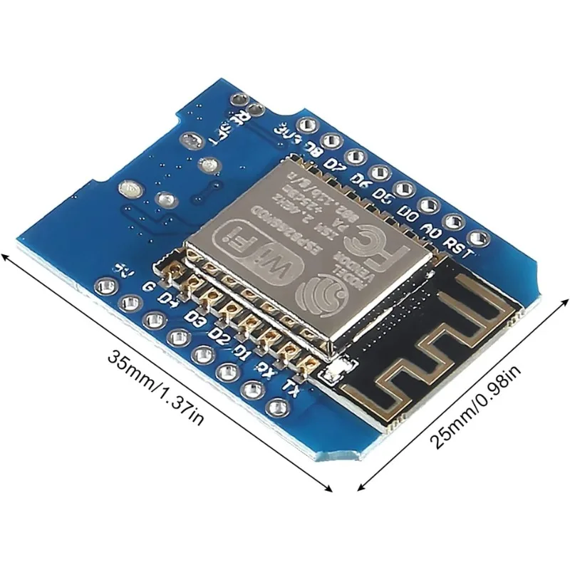 ESP8266 ESP12F USB Type-C D1 لوحة تطوير صغيرة ESP8266 منفذ تسلسلي لاسلكي WIFI تطوير إنترنت الأشياء لوحة تركيبية Mcu توسيع