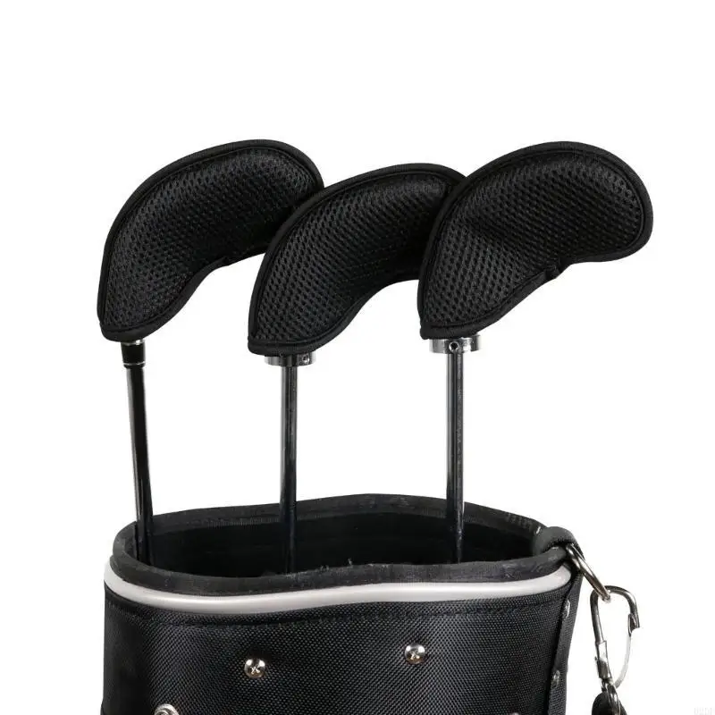  10Pcs Mesh Golf Iron Head Cover Golf Club Headcover with Number Fit Most Brand