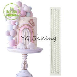 Dorica New Arrival Wheat Ears Fondant Cake Silicone Mold Cake Decorating Tools Kitchen Accessories Baking Model