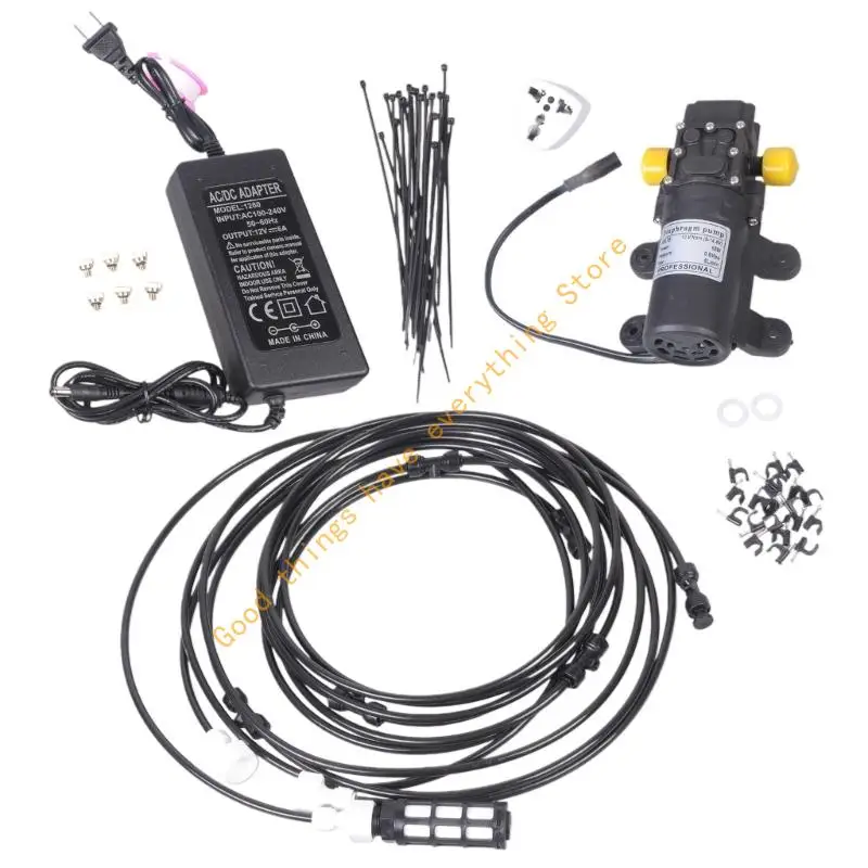 Energy Saving 12V 30Bar Water Pumps Set 20ft Sprayed Line For Dust Suppression 55KF