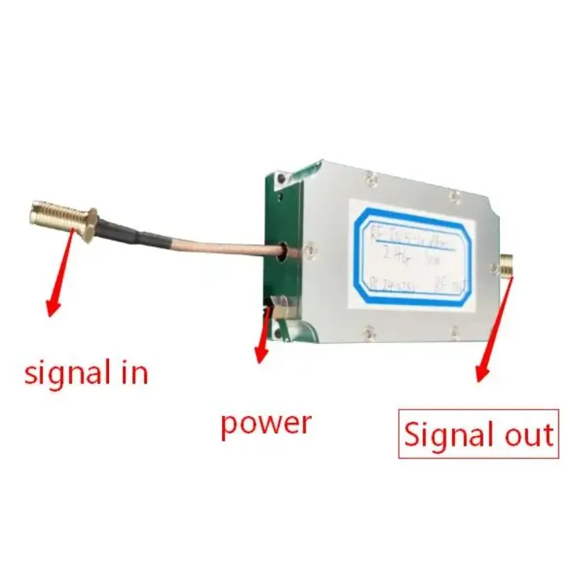10W 2.4GHz RF Power Amplifier Module, 2400-2500MHz FPV Video Transmitter Booster with Heat Sink, SMA Interface