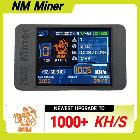 NMMiner NerdMiner V2 Hashrate 1000KH/s Lucky Miner ESP32 pantalla inteligente de 2,8 pulgadas Crypto solo lotería Bitcoin ESP32-2432S028R