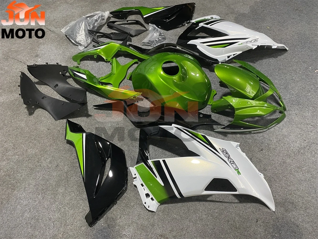 JUN New ABS Motorcycle Custom Fairings Kit Fit for kawasaki Ninja ZX6R 636 2013 2014 2015 2016 ZX-6R 13 14 15 16 17 18 fairing view 3