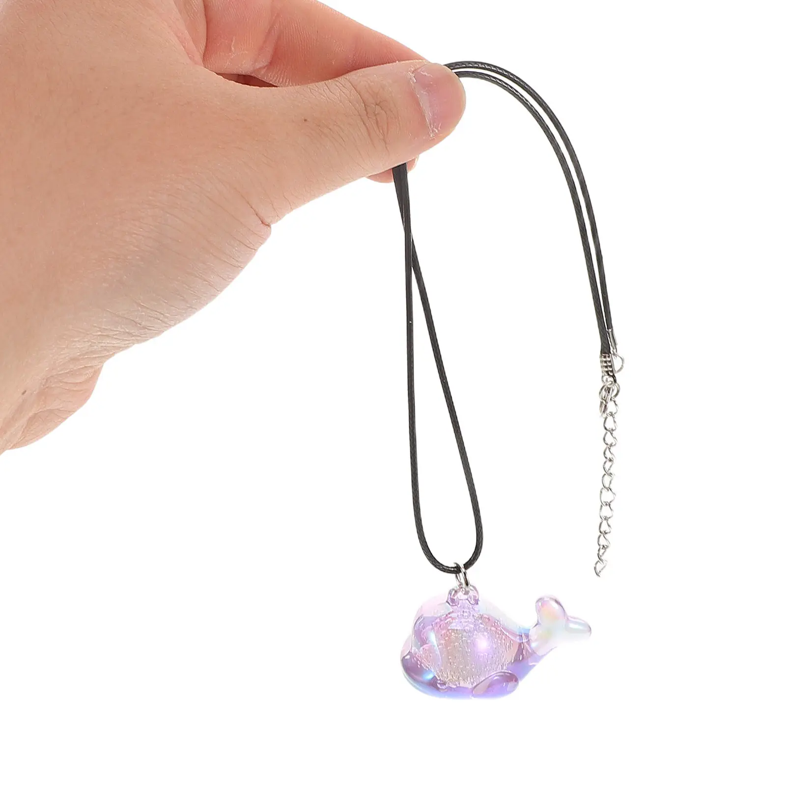 5Pcs Mini Ocean Animal Pendants for Children Lightweight Acrylic Dolphin Whale Shark Charms Necklace Beach Vacation Coastal