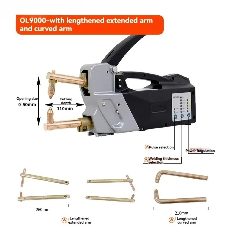 Saldatore a punti bifacciale portatile per macchina per la riparazione del taglio della resistenza della lamiera automobilistica