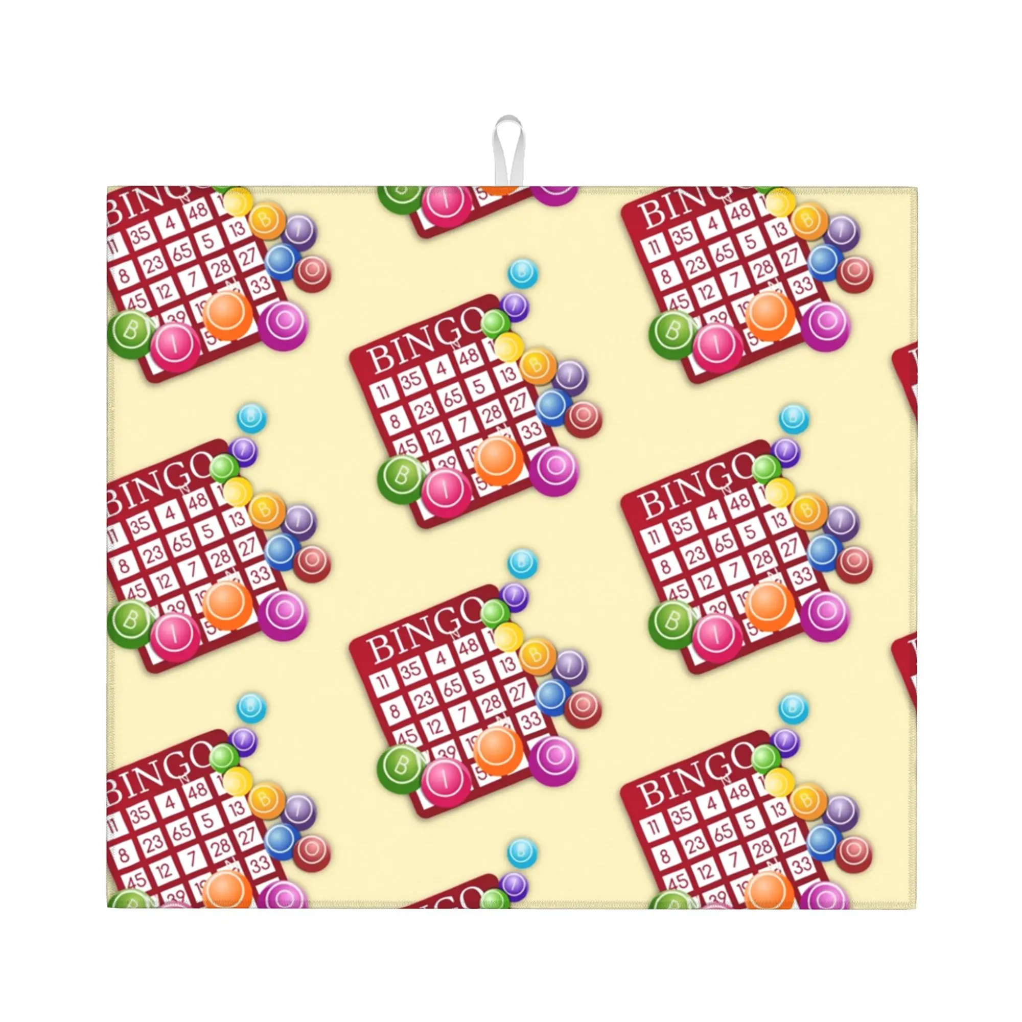 Best Play Bingo Game For Bingo Players Non‑Slip Waterproof Absorbent Barware Tableware Oil Proof Reusable Drying Mat For Kitchen