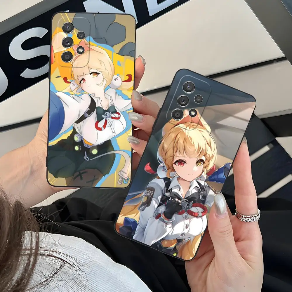 

Чехол для телефона Zenless Zone Zero Alice для Samsung Galaxy M55 54 42 35 34 33 32 23 22 15 14 13 12 F55 5G Цветной защитный роскошный