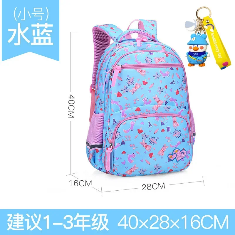 Mochila princesa ortopédica para crianças, Mochilas escolares para meninas, Kids Book Bag, Mochila Primária