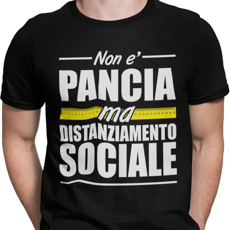 Funny T-Shirt Not Belly But Social Distancing T-Shirt Gift Idea Tshirt Summer Ironic Short Sleeve Graphic T Shirts Ropa Hombre